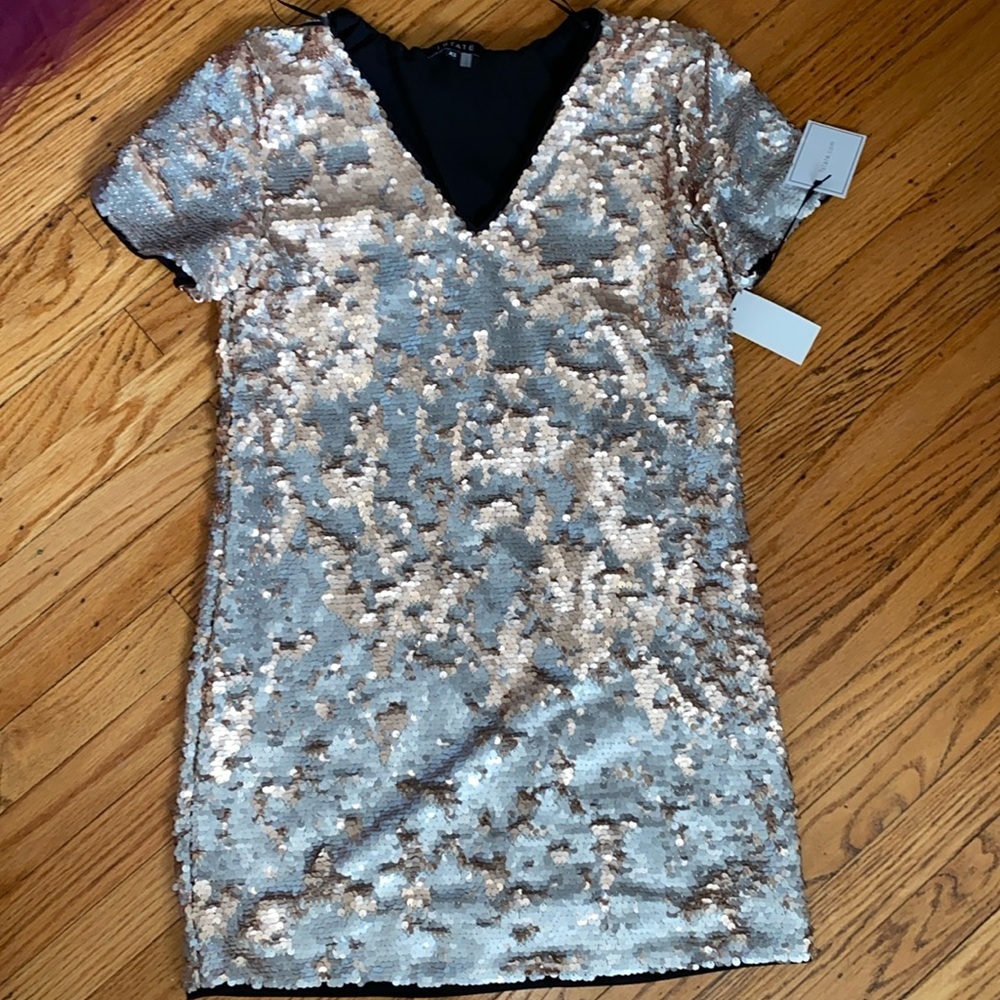 1.state sequin xs dress nwt